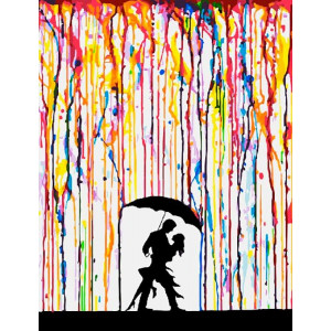 Картина по номерам "Танцы под дождем"