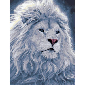 Картина по номерам "Белый лев"