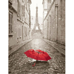 Картина по номерам "Дождь в Париже"