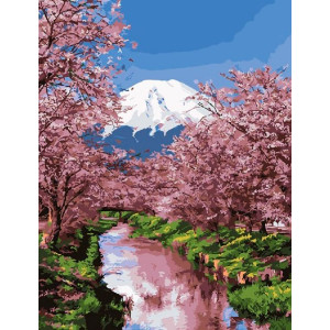Картина по номерам "Цветение сакуры"