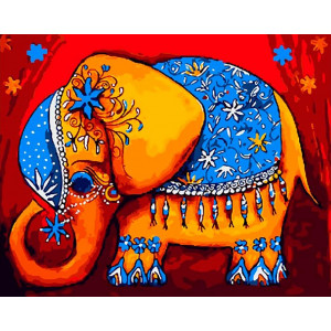 Картина по номерам "Тайський слон"
