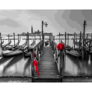 Картина по номерам "Черно-белая Венеция"