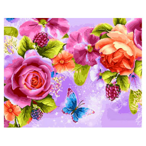 Картина по номерам "Восхитительные цветы"