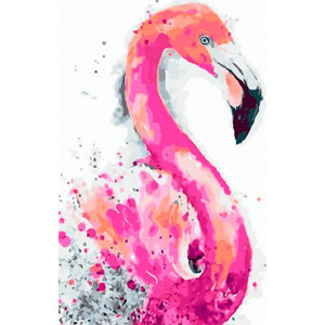 Картина по номерам "Радужный фламинго"