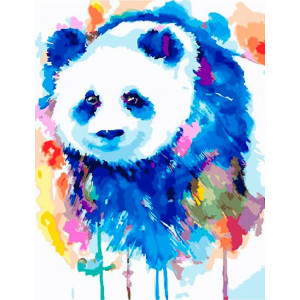 Картина по номерам "Акварельная панда"