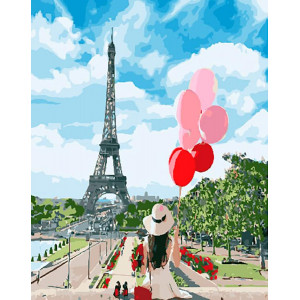 Картина по номерам "Под небом Парижа"
