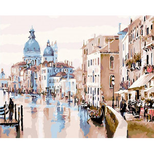 Картина по номерам "Прогулка в Венеции"