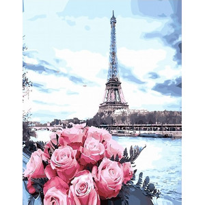 Картина по номерам "Троянди у Франції"