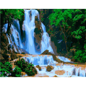 Картина по номерам "Каскад водопадов"