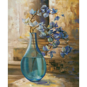 Картина по номерам "Цветочная ветка в вазе"