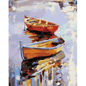 Картина по номерам "Две лодки"