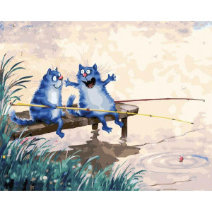Картина по номерам "На рыбалке"