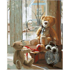 Картина по номерам "Плюшевые медведи"