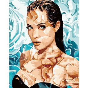 Картина по номерам "Анджелина Джоли"