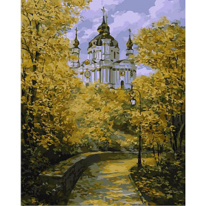 Картина по номерам "Вид на Андріївську церкву"