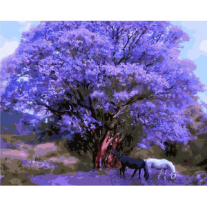 Картина по номерам "Под палисандровым деревом"
