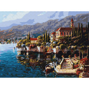 Картина по номерам "Город у моря"