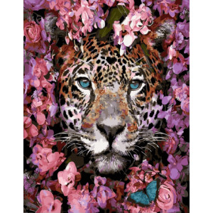 Картина по номерам "Весенний леопард"