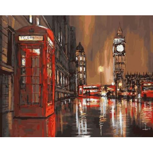 Картина по номерам "Дождливый Лондон"