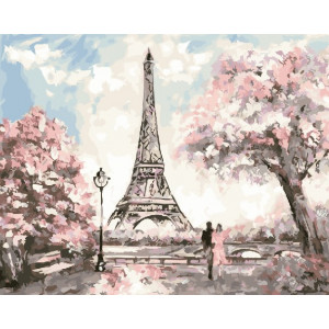 Картина по номерам "Весенний Париж"