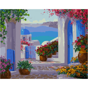 Картина по номерам "Тропинки Греции"