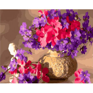 Картина по номерам "Букет из весенних цветов"