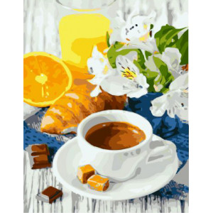 Картина по номерам "Кофе и карамель"