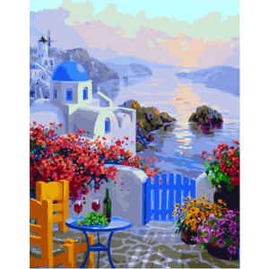 Картина по номерам "Греческая веранда"