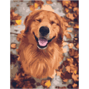 Картина по номерам "Усміхнений пес"