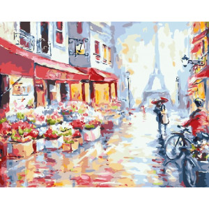 Картина по номерам "Вдвоём по Парижу"