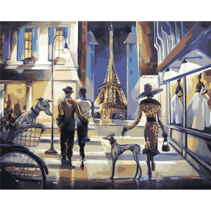 Картина по номерам "Парижский шопинг"