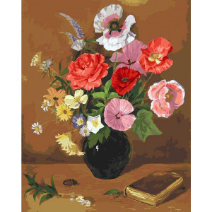 Картина по номерам "Натюрморт с букетом цветов"