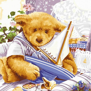 Картина по номерам "Ведмедики ТеддіПарусник"