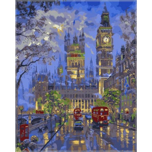 Картина по номерам "Вестминстерский дворец Лондон"