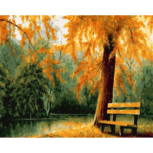 Картина по номерам "Осенью в парке"