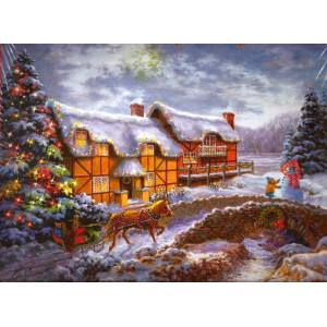 Картина по номерам "Домой на Рождество"