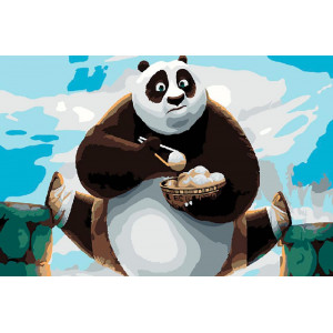 Картина по номерам "Кунг-фу панда"