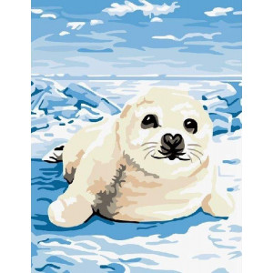 Картина по номерам "Маленький тюлень"