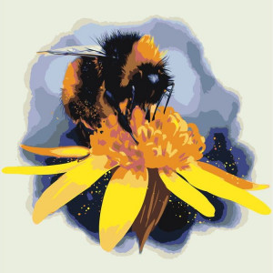 Картина по номерам "Пчела"