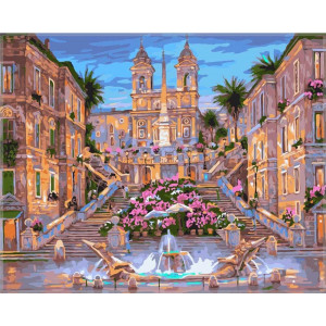 Картина по номерам "Іспанські сходи Рим"