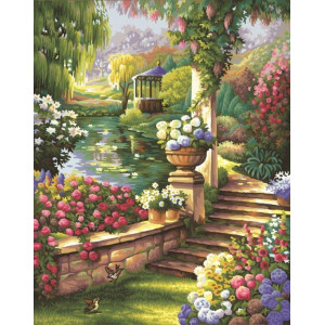 Картина по номерам "Садовый рай"