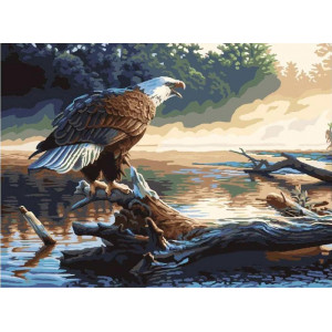 Картина по номерам "Охота на реке"