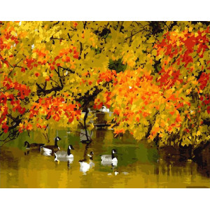 Картина по номерам "Качки восени"