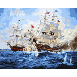 Картина по номерам "Морская битва"