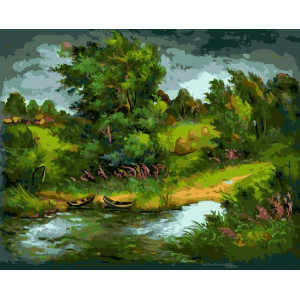 Картина по номерам "Буря в лесу"