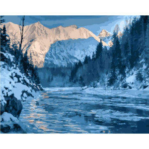 Картина по номерам "Аляска зимой"