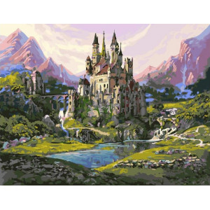 Картина по номерам "Замок в горах"