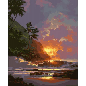 Картина по номерам "Гавайский закат"