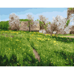 Картина по номерам "Сельский пейзаж"