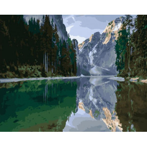Картина по номерам "Альпийское озеро"